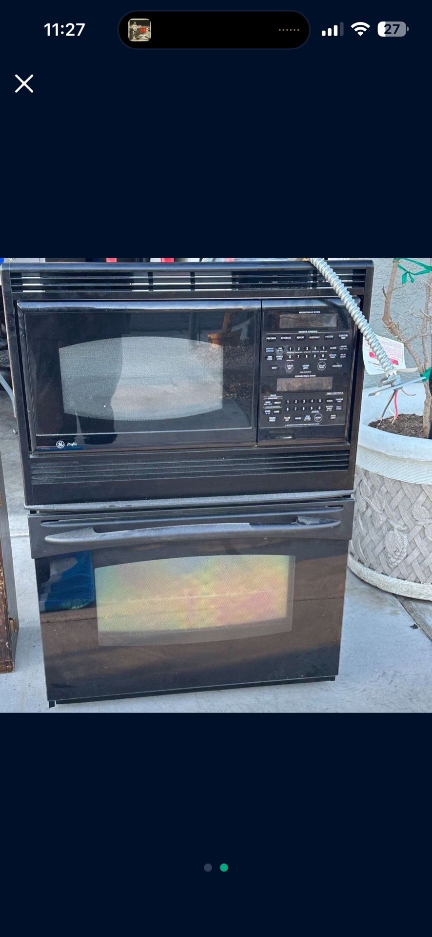GE Double Microwave / Oven