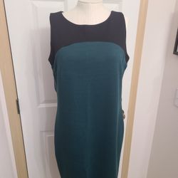 Forest Green And Black Dress Size M
