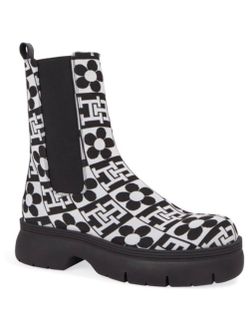 Tommy Hilfiger Monogram Chelsea Platform Boots