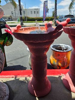 Fuente decoracion con pajaros ($125  men'os el 15 %
