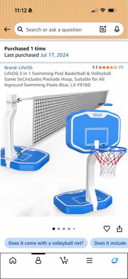 LifeOG volleyball and basketball net