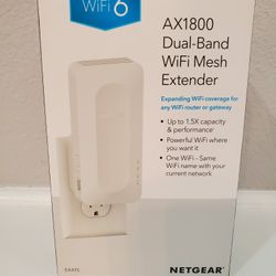 Brand New Net Gear AX1800 Dual-band WiFi Mesh Extender. No Offers!!