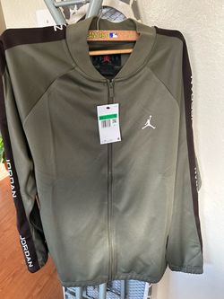 Jordan Full-Zip Track Jacket Olive Green