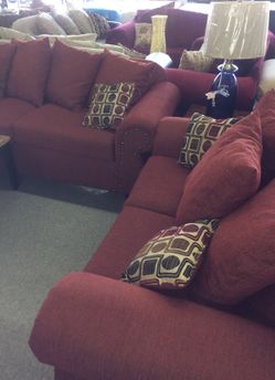 Sofa and loveseat