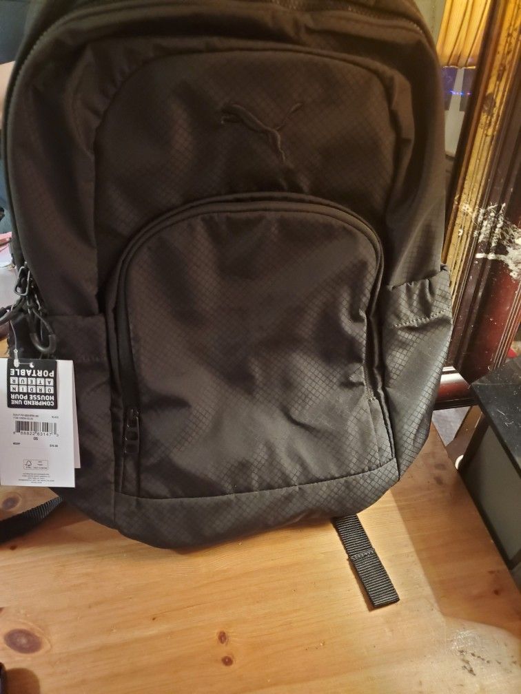 Brand New For 2025 School Year Black Puma Backpack