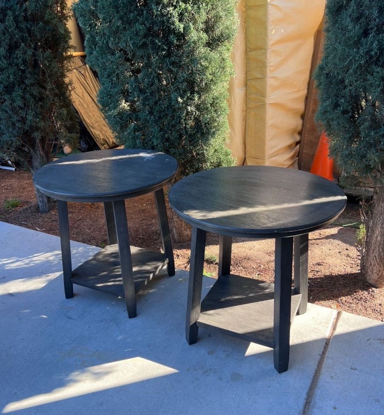 Matching Gray End Tables!