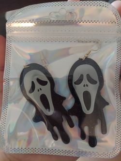 Scream Glow In The Dark Earrings NEW