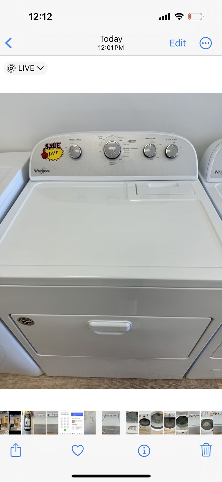 Whirlpool Dryer 