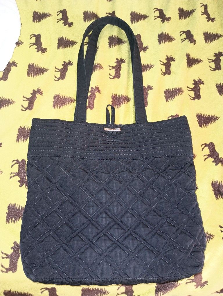 Large Vera Bradley Black Tote/Purse