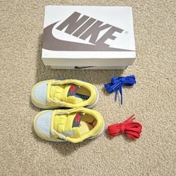 New Size 5c Nike Air Jordan 1 Low Retro OG SP TD x Travis Scott Canary