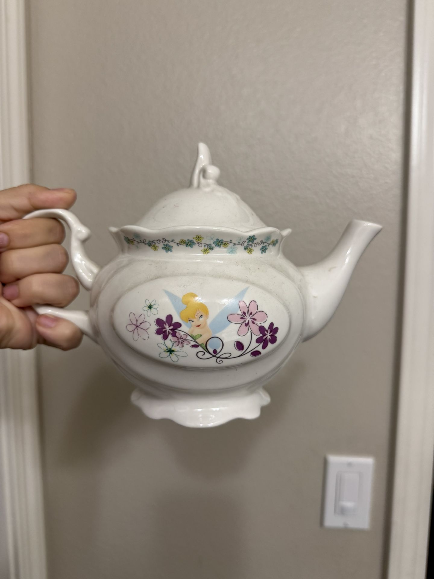 Porcelain Disney Tinker Bell Tea Pot