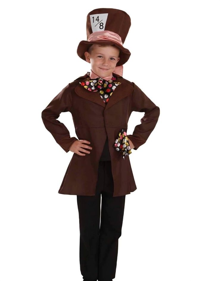 Mad Hatter Costume Kids, Medium