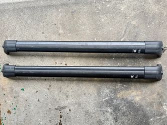 Set of OEM Land Rover roof rack crossbars