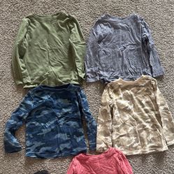 Toddler Long Sleeve Shirts, Size 4t