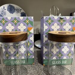 New Never Been Used Glass Jar