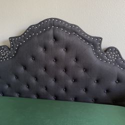 Full Memory Foam Mattress + Upholstered Bed Frame Set