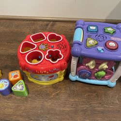 V Tech Sort And Discover Drum And Learning Activity Cube