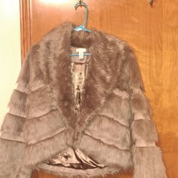 Chico's Faux Fur Coat 