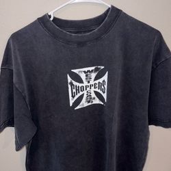 West Coast Choppers Black T Shirt - Cross Logo SIZE M - NEW Fast and Furious