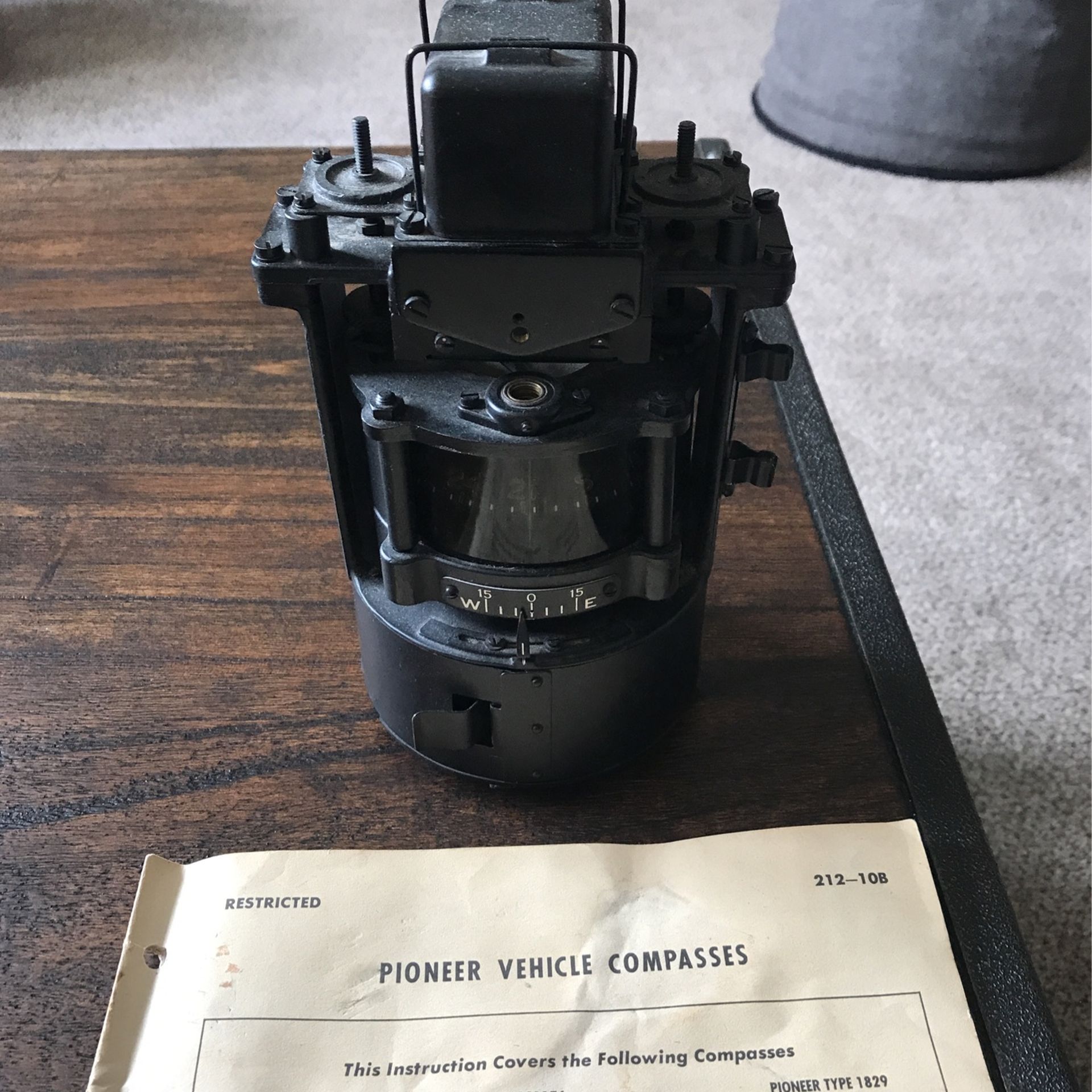 WW II Military Compass With Manual