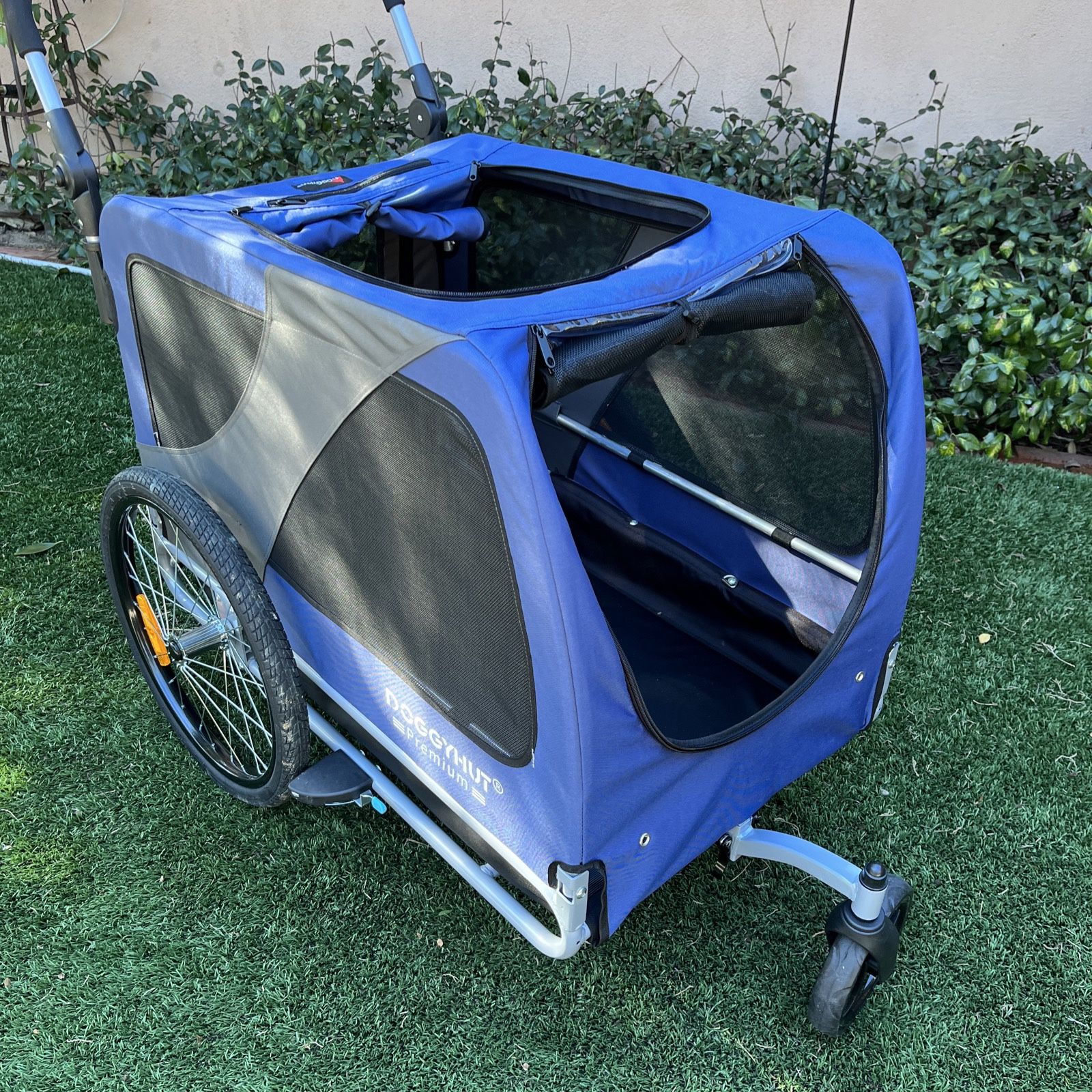 Doggyhut Large Dog Bike Trailer & Stroller Reinforced Base Floor