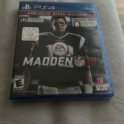 Ps4 Madden NFL 18 Brand New Sealed