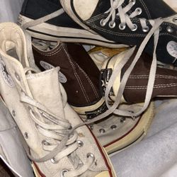 Extremely Worn In Converse Shoes 
