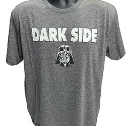 Star Wars Darth Vader Darkside Logo Gray T-Shirt Size X-Large 