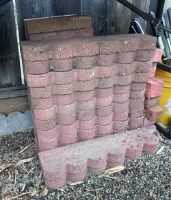 Red Concrete border bricks