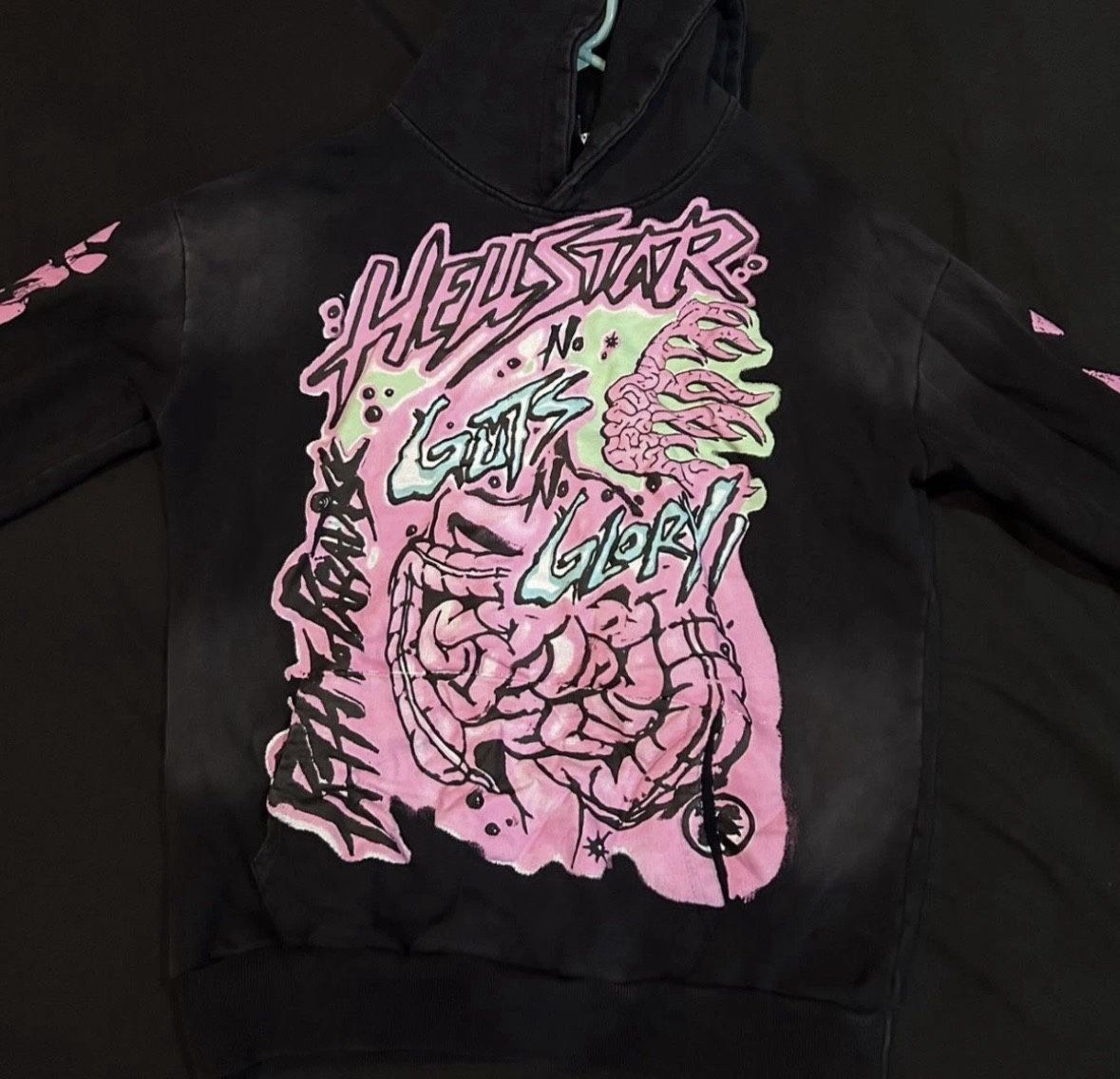 Hellstar Pink No Guts No Glory Hoodie