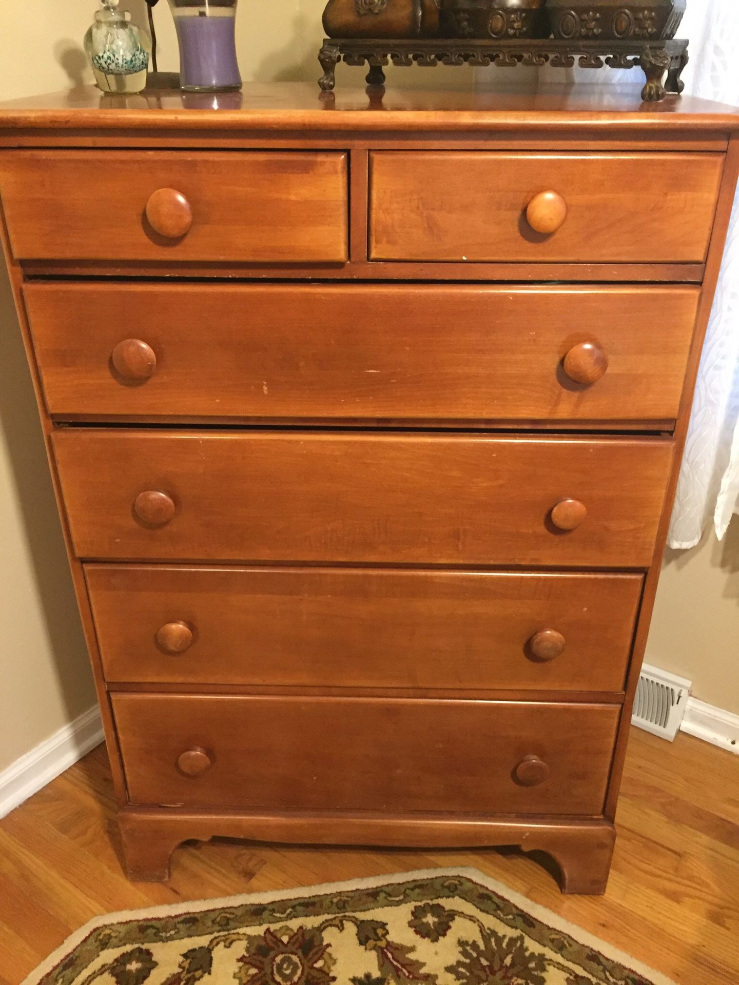 Full Size Bedroom Set; Head and Footboard, Dresser and Makeup Dresser