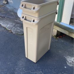 2 Slim Jim Trash Barrels 