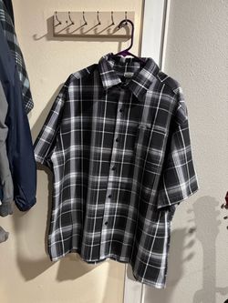 Short sleeve flannel shirt caltop size 2XL