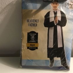 Heavenly Father Preacher Costume Standard Adult Size Worn Once ;including Robe, Collar, Stole