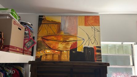 Large Abstract Canvas Painting