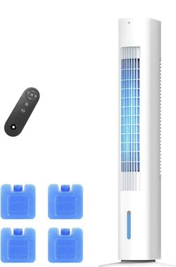 35 INCH Evaporative Air Cooler, 3-IN-1 Quiet Portable Air Conditioners with 3 Speed, 50W Energy Saving Oscillating Cooling Fan, 7H Smart Timer, Remote