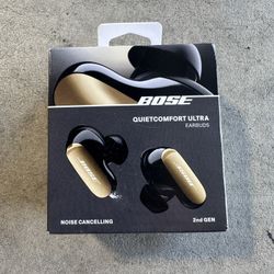 BRAND NEW SEALED Bose QuietComfort Ultra True Wireless Earbuds Desert Gold, Second Generation
