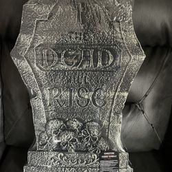 NEW - Styrofoam Graveyard Tombstone - The Dead Will Rise - Halloween - 23” 