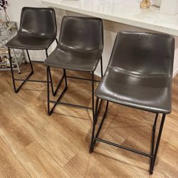 Leather Bar Stool Chair