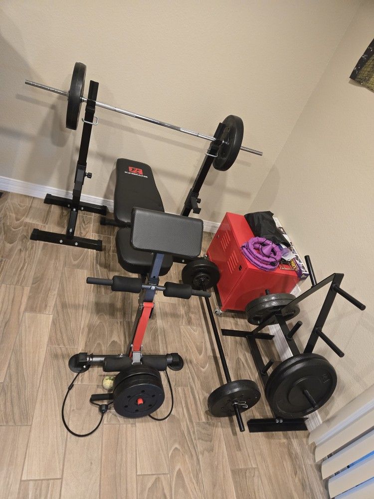 Weight bench / Stand / Weights 