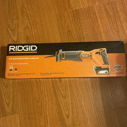 RIDGID 18V Cordless Reciprocating Saw Kit with 4.0 Ah Battery and Charger 