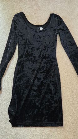 Velor black dress