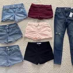 7 OLD NAVY Women’s sz 6 Shorts / Jeans small / medium denim Girls / Teen