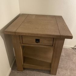 Pottery Barn Square Benchwright End Table, 24"