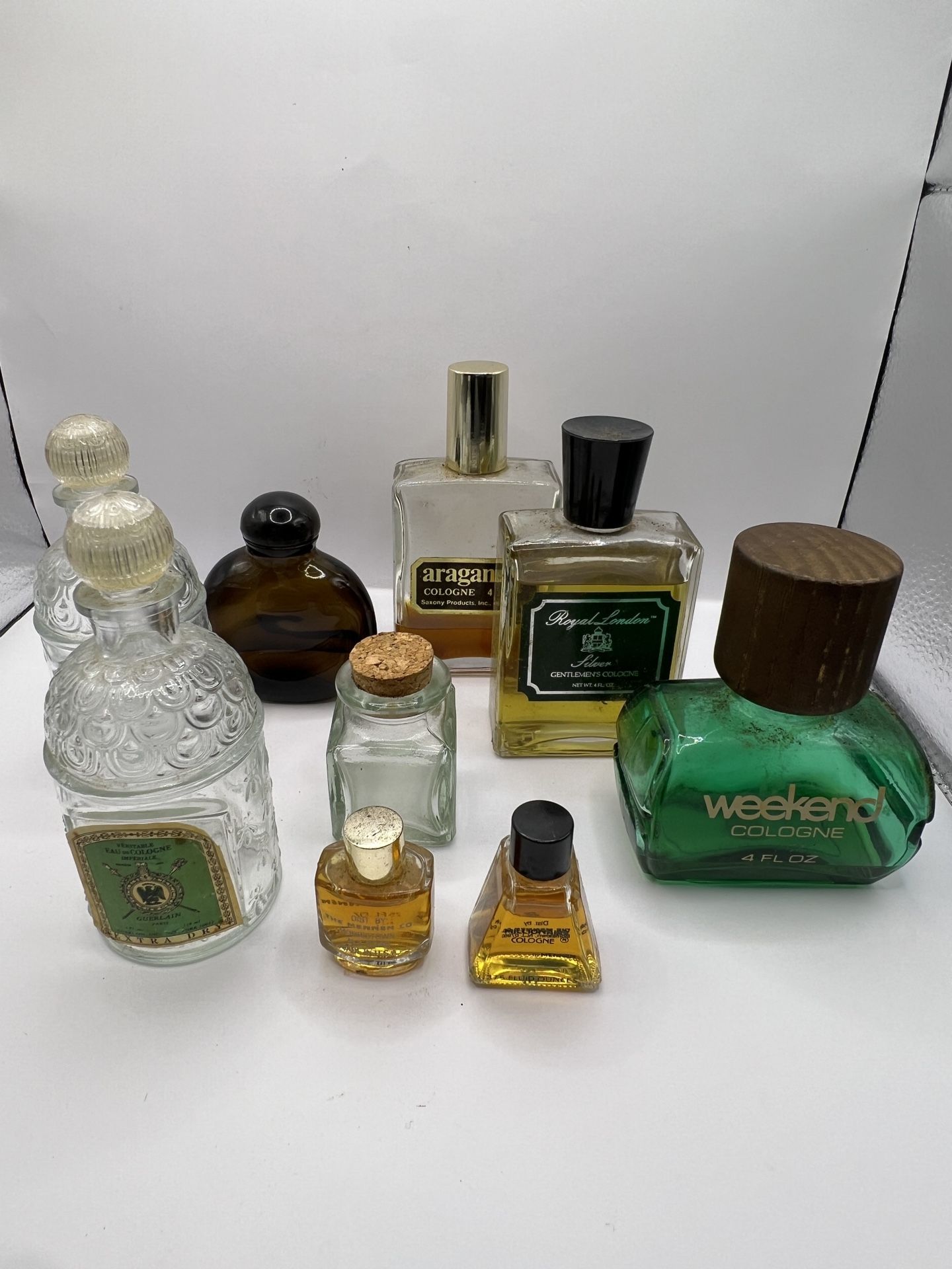 Vintage Bottles Collection Some Have A Label See Photos and Description