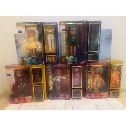 Rainbow High 5 Dolls Delilah Fields Jewel Richie Mila Berrymore Lila Y Meena F