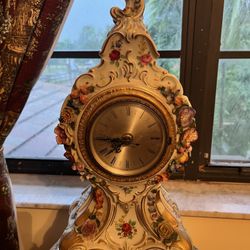 Lladro Vintage Mantle Clock 
