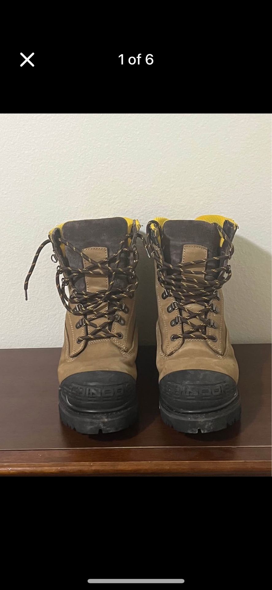 Chinook Tarantula Men's Safety Steel Toe High Top Leather Work Boots Size 11