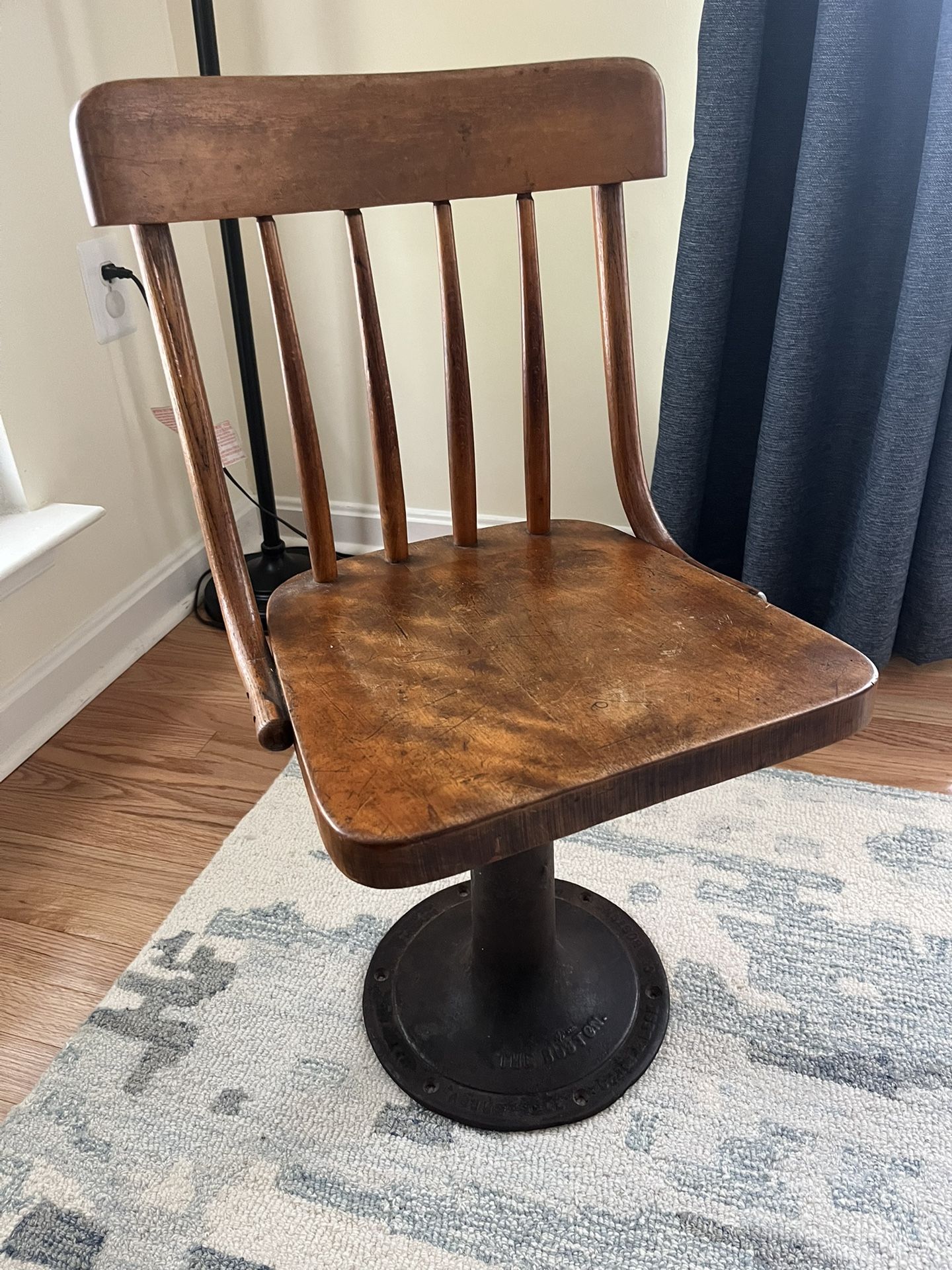 Boston Adjustable Chair - Antique School Chair For Children