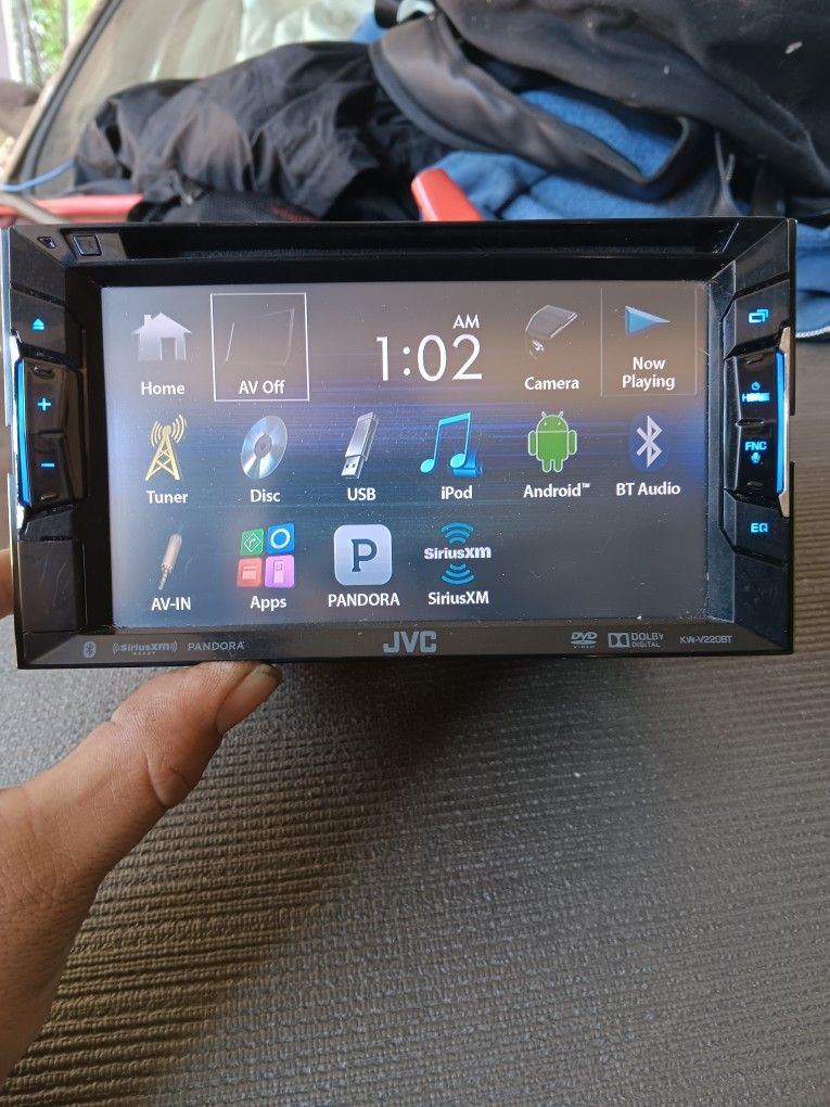 JVC BLUETOOTH/DVD DOUBLE DIN MODEL # KW-V220BT